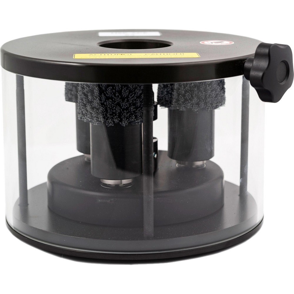 Milling Machine Cleaning Tools; Tool Type: Cleaning Mandrel ; Material: Steel ; Machine Part Compatibility: HSK100 ; Handle Material: Plastic; Rubber Grip ; Color: Clear ; Features: Nylon brush head
