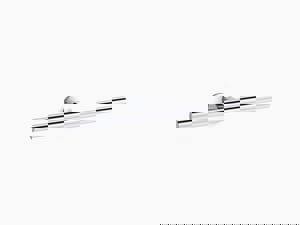 Double Arm Towel Holder in Polished Chrome