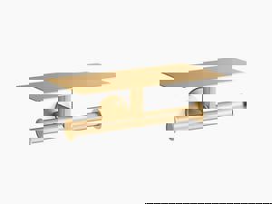 Wall Toilet Tissue Holder in Vibrant Brushed Moderne Brass