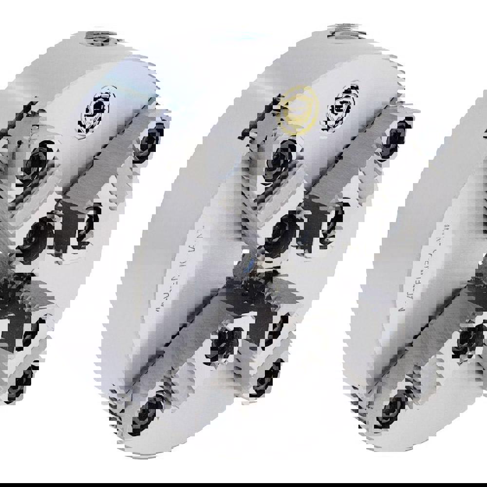 Self-Centering Manual Lathe Chuck: 4-Jaw, 6-1/4