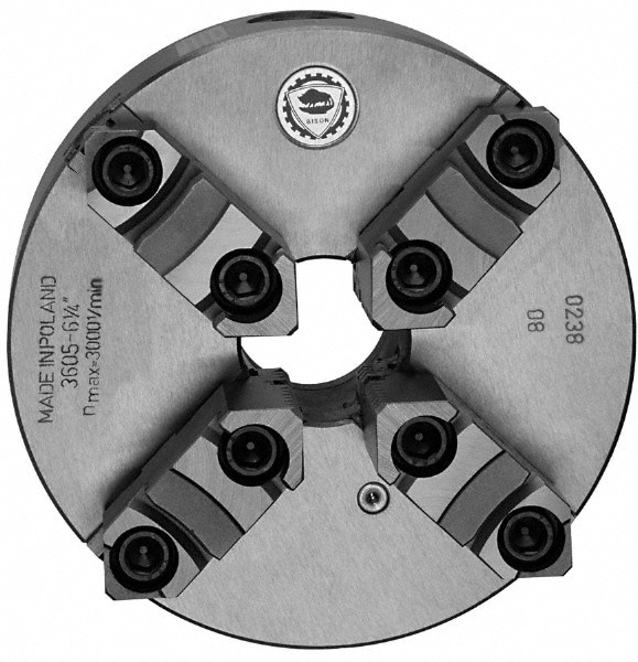 Self-Centering Manual Lathe Chuck: 4-Jaw, 20