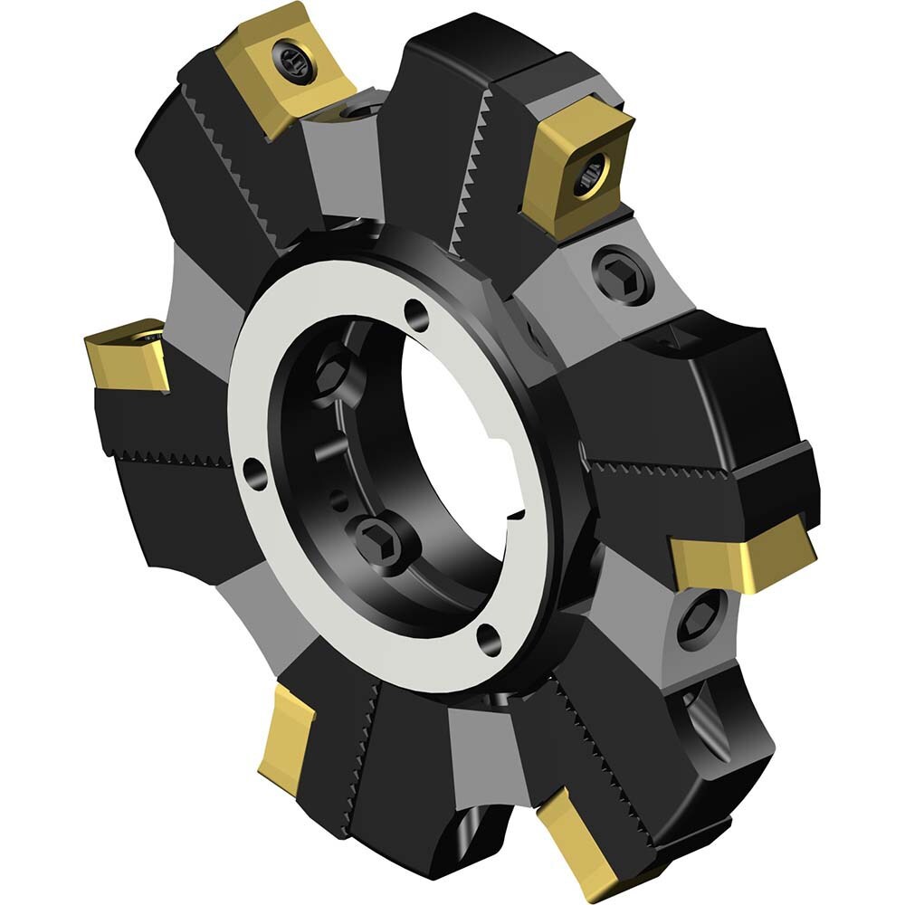 Indexable Slotting Cutter: 80 mm Cutter Dia, Arbor Hole Connection, 7.6 mm Max Depth of Cut, 27 mm Hole