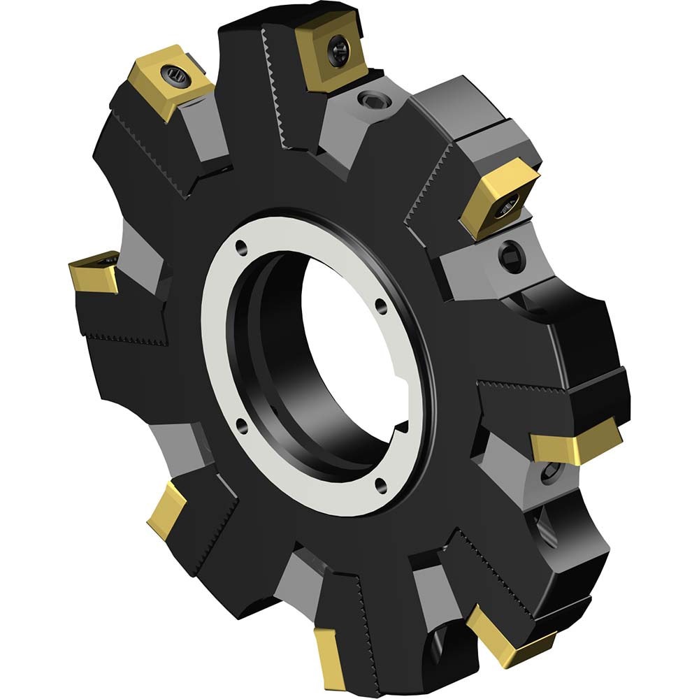 Indexable Slotting Cutter: 125 mm Cutter Dia, Arbor Hole Connection, 10.6 mm Max Depth of Cut, 40 mm Hole