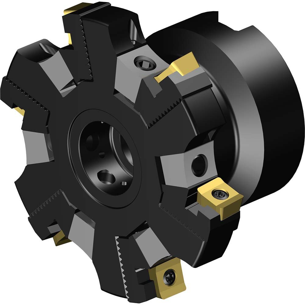 Indexable Slotting Cutter: 80 mm Cutter Dia, Arbor Hole Connection, 7.6 mm Max Depth of Cut, 27 mm Hole