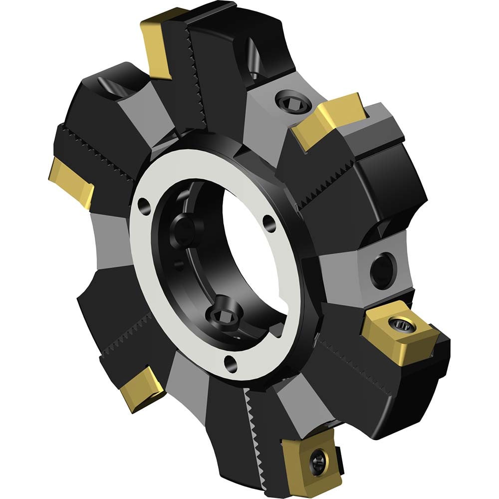 Indexable Slotting Cutter: 80 mm Cutter Dia, Arbor Hole Connection, 7.6 mm Max Depth of Cut, 27 mm Hole