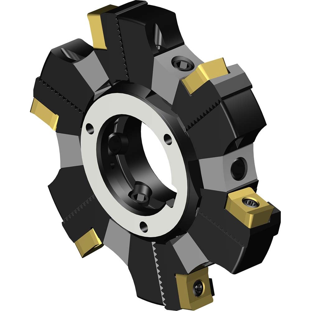 Indexable Slotting Cutter: 80 mm Cutter Dia, Arbor Hole Connection, 0.299