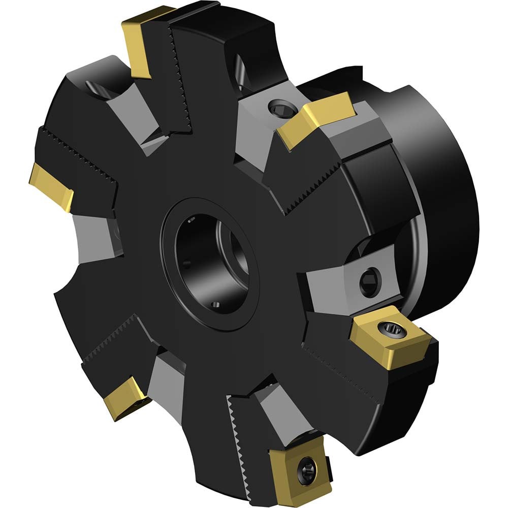 Indexable Slotting Cutter: 100 mm Cutter Dia, Arbor Hole Connection, 10.6 mm Max Depth of Cut, 27 mm Hole