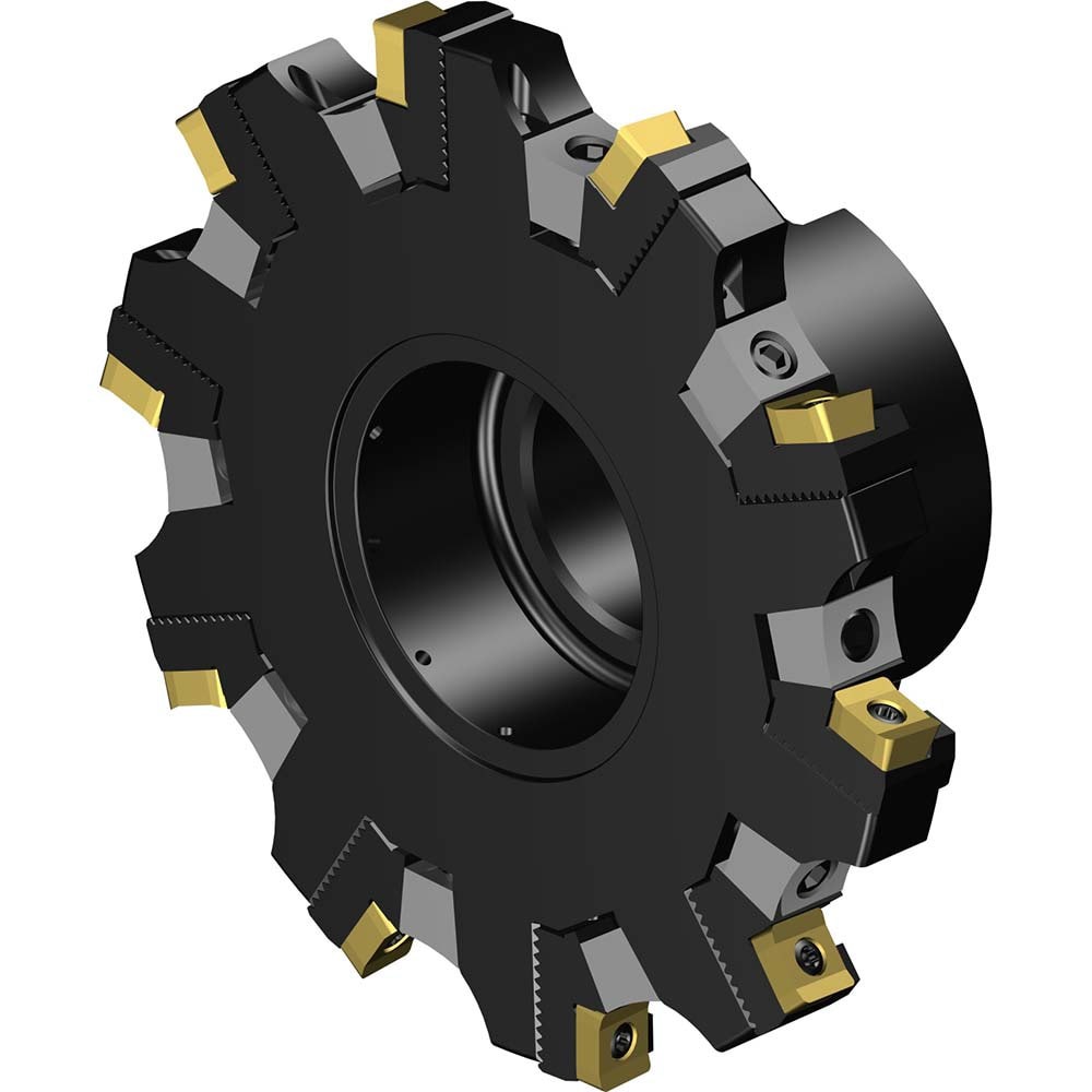 Indexable Slotting Cutter: 125 mm Cutter Dia, Arbor Hole Connection, 7.6 mm Max Depth of Cut, 32 mm Hole