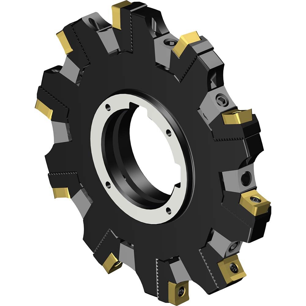 Indexable Slotting Cutter: 125 mm Cutter Dia, Arbor Hole Connection, 7.6 mm Max Depth of Cut, 40 mm Hole