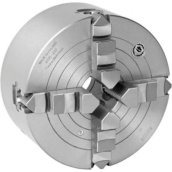 Combination Manual Lathe Chuck: 4-Jaw, 5