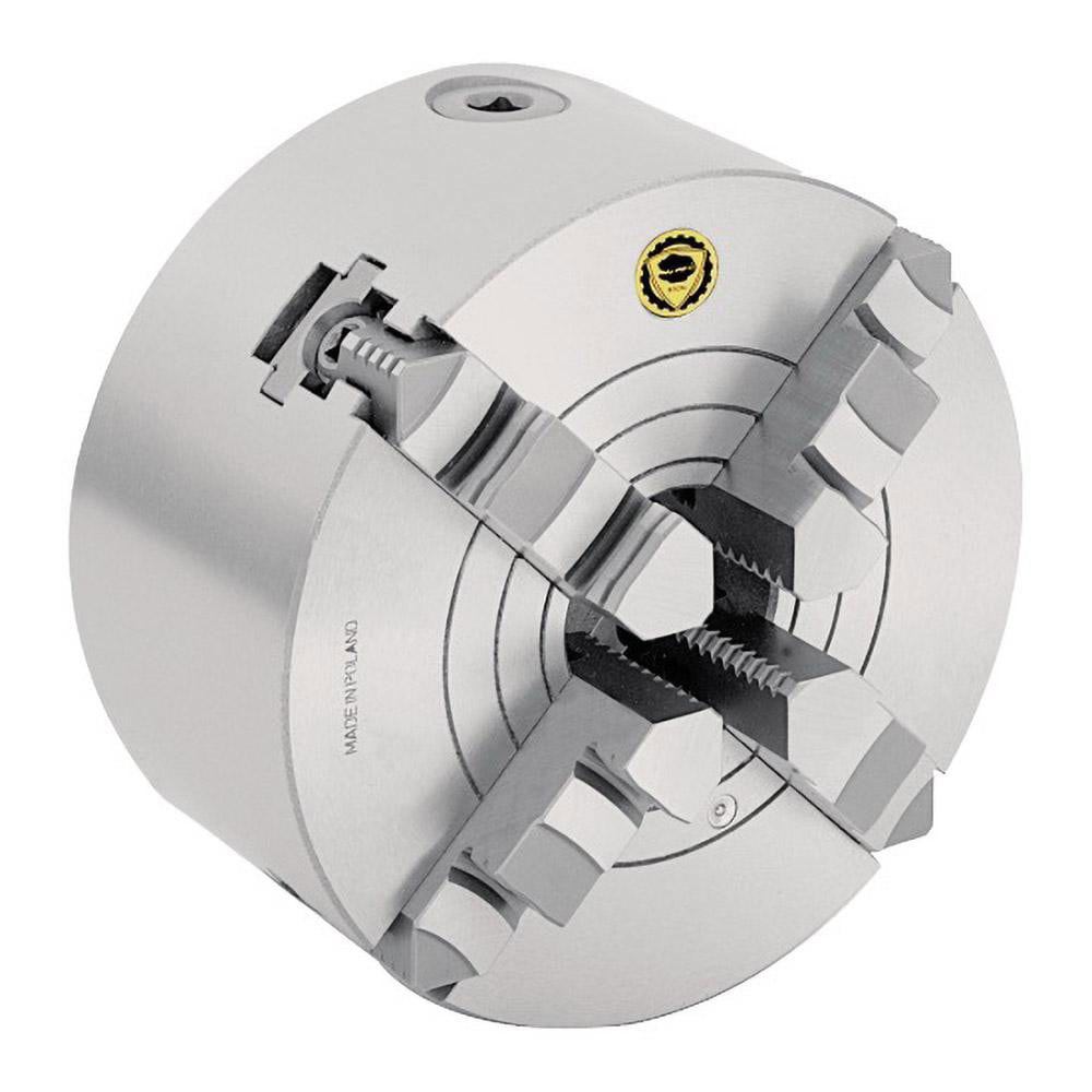 Combination Manual Lathe Chuck: 4-Jaw, 8