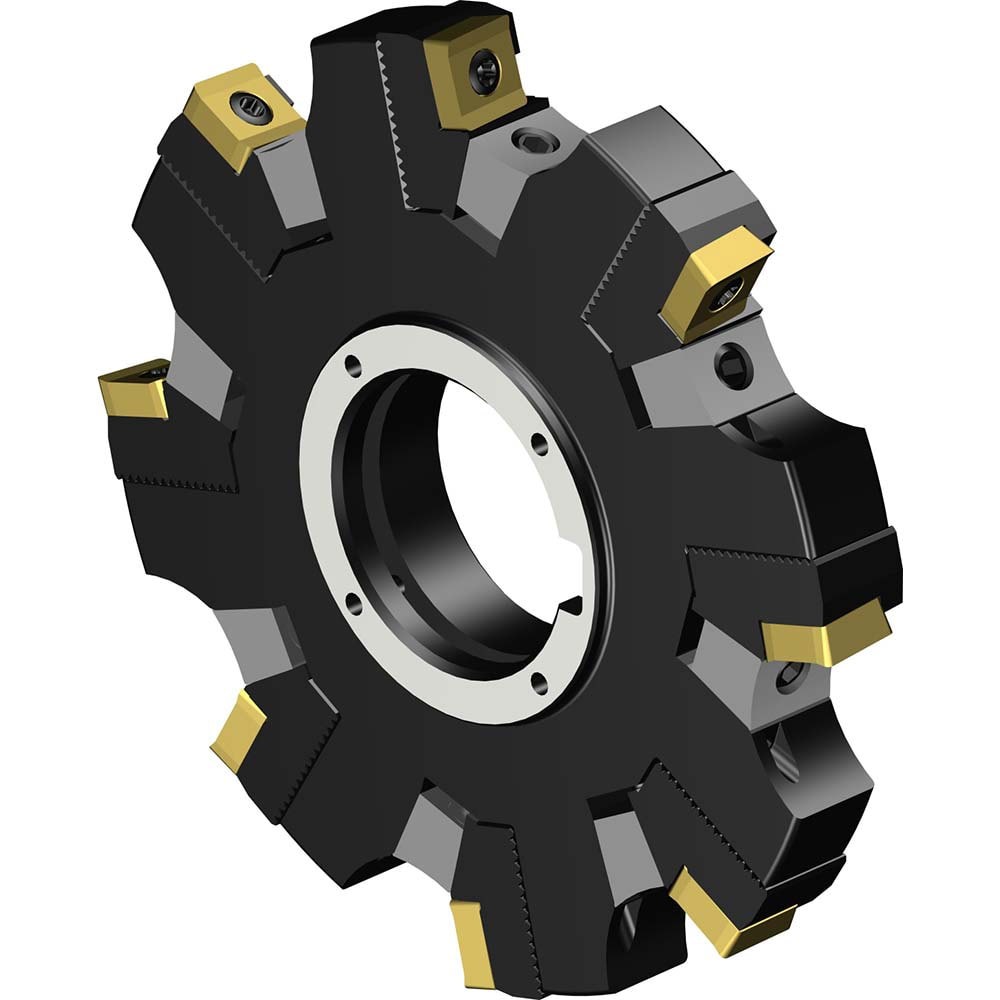 Indexable Slotting Cutter: 127 mm Cutter Dia, Arbor Hole Connection, 0.417