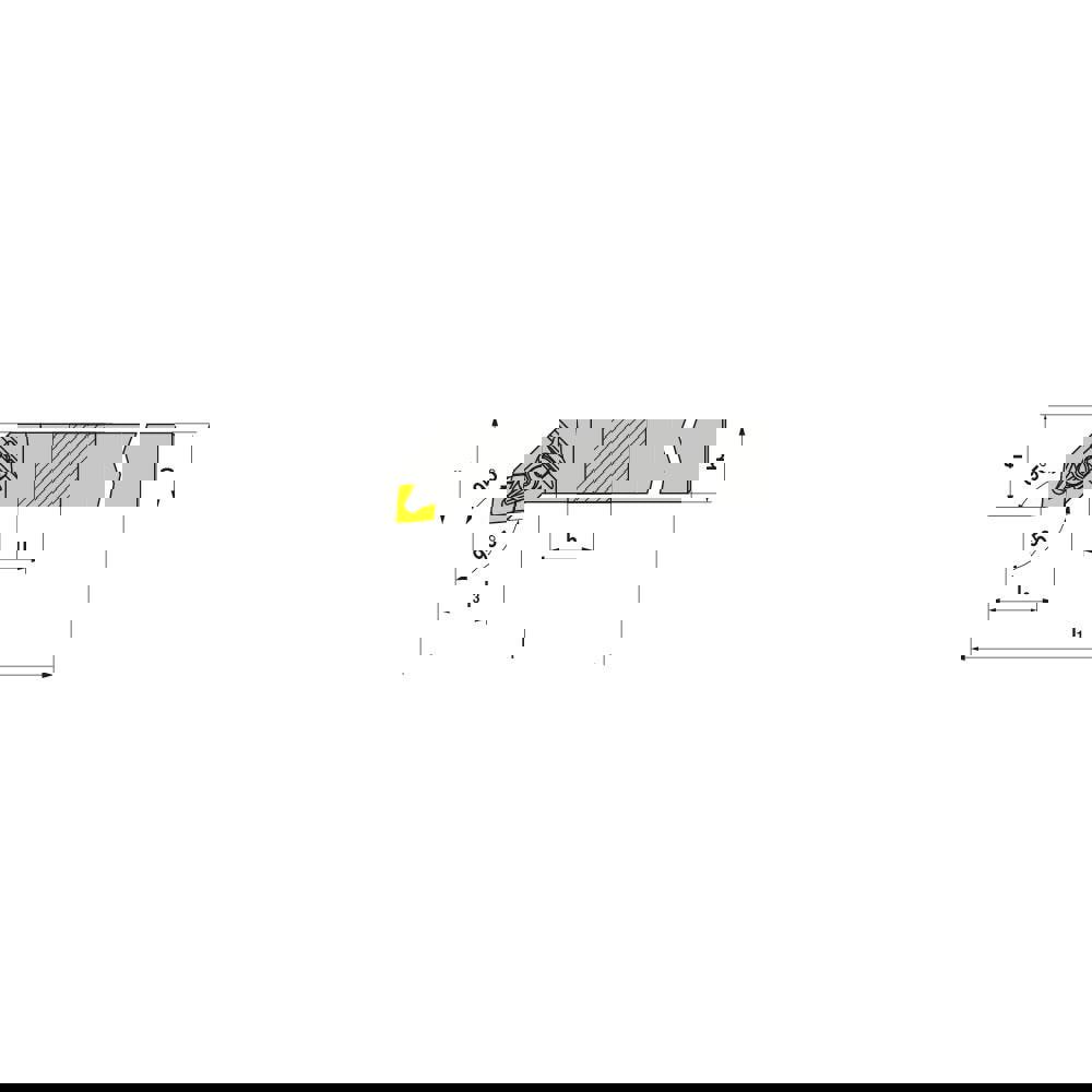 Indexable Turning Toolholders; Toolholder Style: DCLNR ; Lead Angle: 95.000 ; Insert Holding Method: Wedge ; Shank Height (Inch): 1-1/2 ; Overall Length (Decimal Inch): 7.0000 ; Rake: Negative