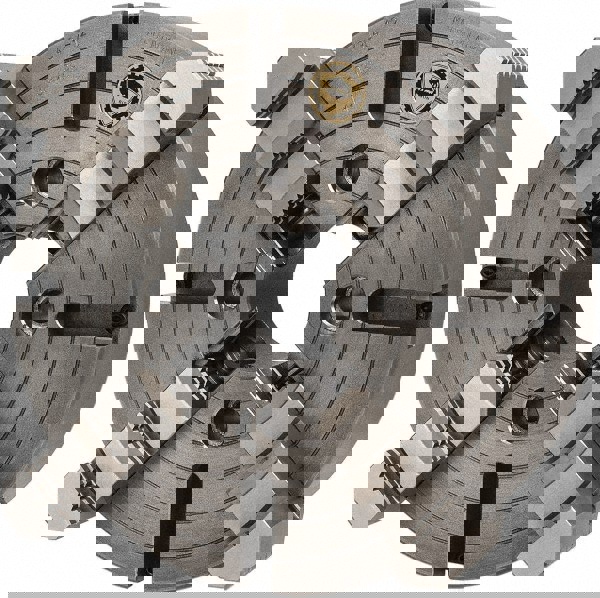 Independent Manual Lathe Chuck: 4-Jaw, 12-1/2