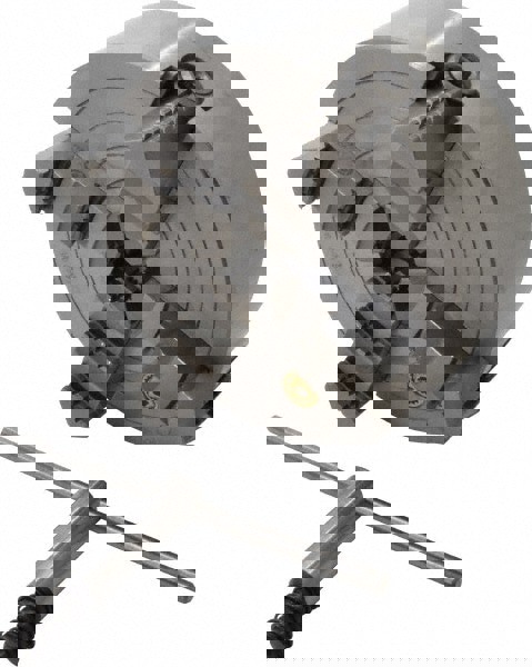 Independent Manual Lathe Chuck: 4-Jaw, 8