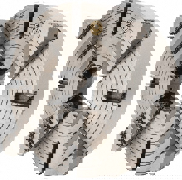 Independent Manual Lathe Chuck: 4-Jaw, 10