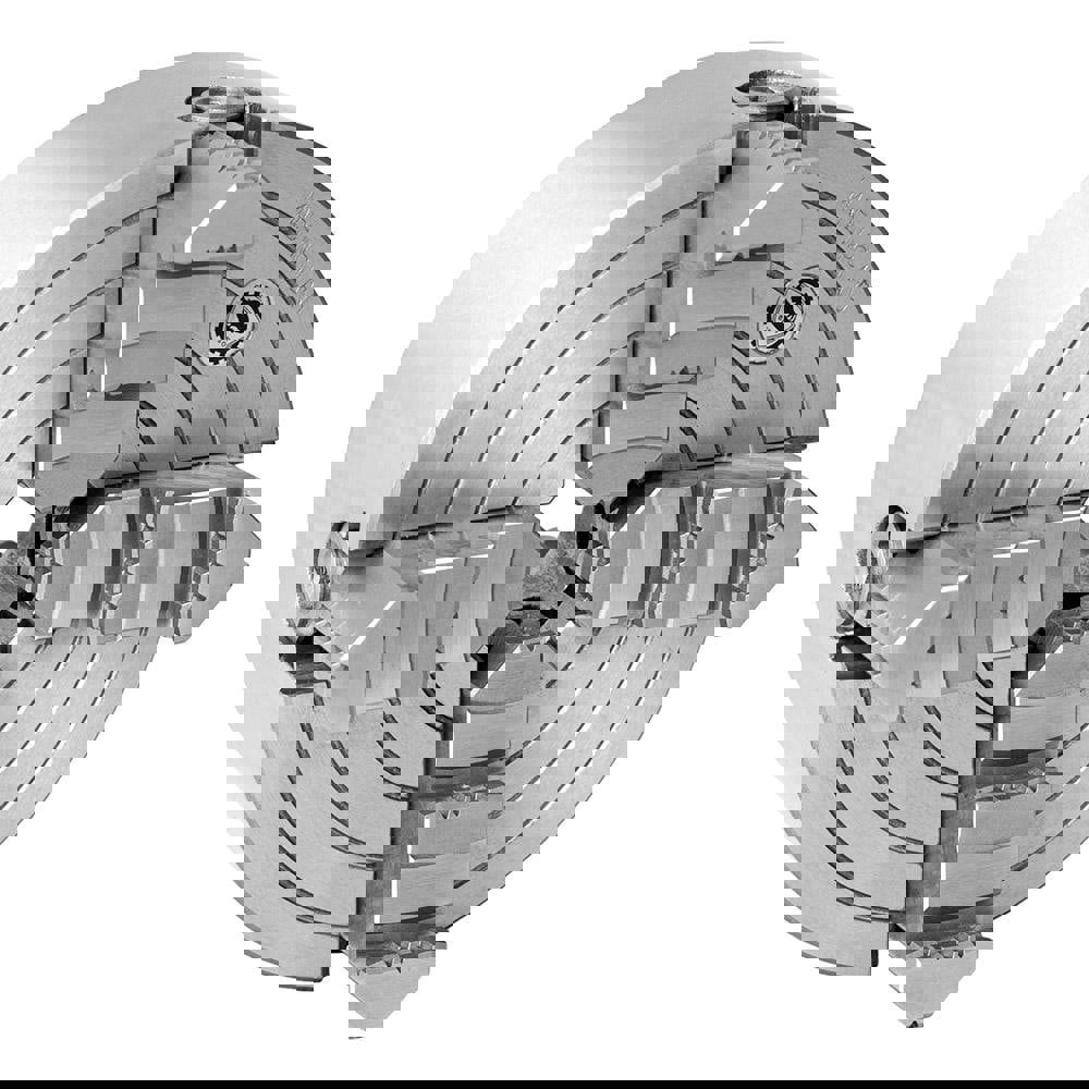 Independent Manual Lathe Chuck: 4-Jaw, 15-3/4