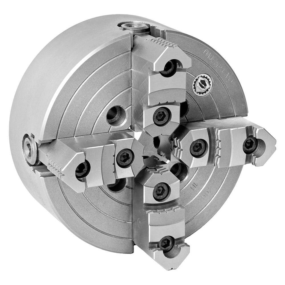Independent Manual Lathe Chuck: 4-Jaw, 8