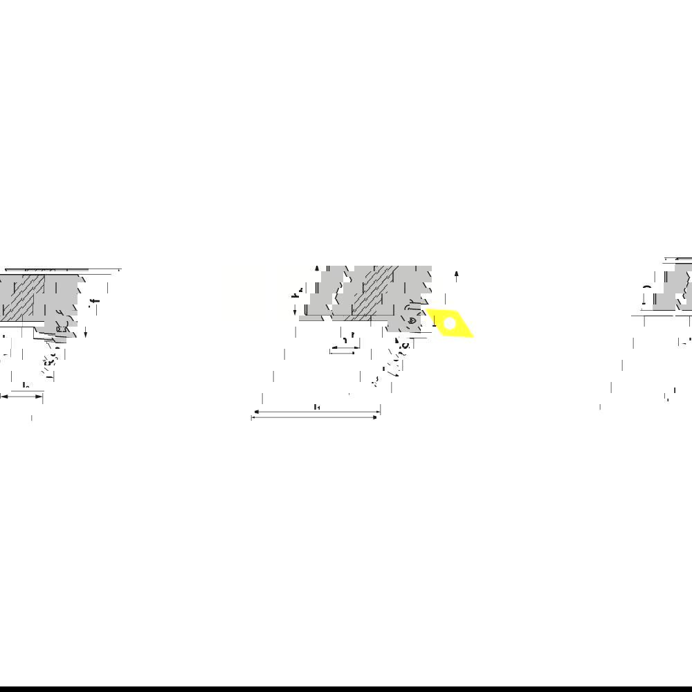 Indexable Turning Toolholders; Toolholder Style: SDJCL ; Lead Angle: 93.000 ; Insert Holding Method: Screw ; Shank Width (Inch): 1 ; Shank Height (Inch): 1 ; Overall Length (Decimal Inch): 6.0000