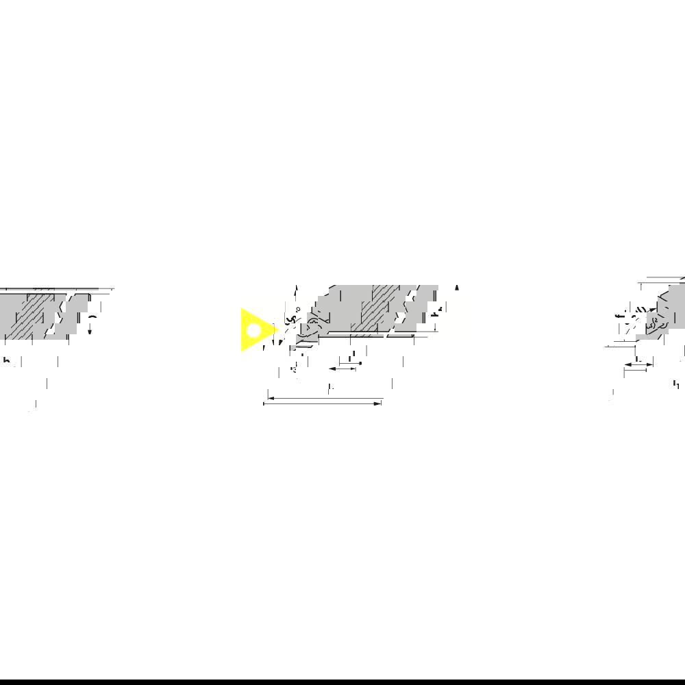 Indexable Turning Toolholders; Toolholder Style: STFCR ; Lead Angle: 90.000 ; Insert Holding Method: Screw ; Shank Width (Inch): 1 ; Shank Height (Inch): 1 ; Overall Length (Decimal Inch): 6.0000