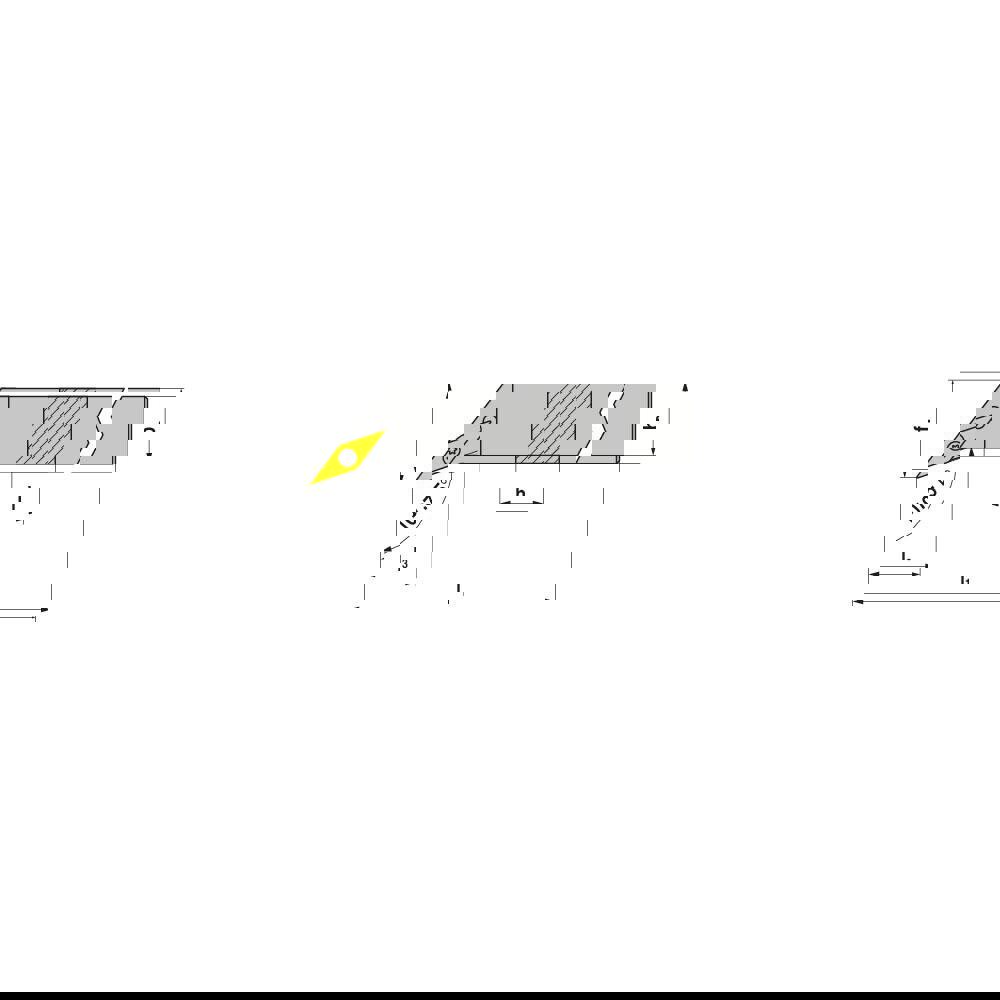 Indexable Turning Toolholders; Toolholder Style: SVHCR ; Lead Angle: 107.500 ; Insert Holding Method: Screw ; Shank Width (Inch): 1 ; Shank Height (Inch): 1 ; Overall Length (Decimal Inch): 6.0000