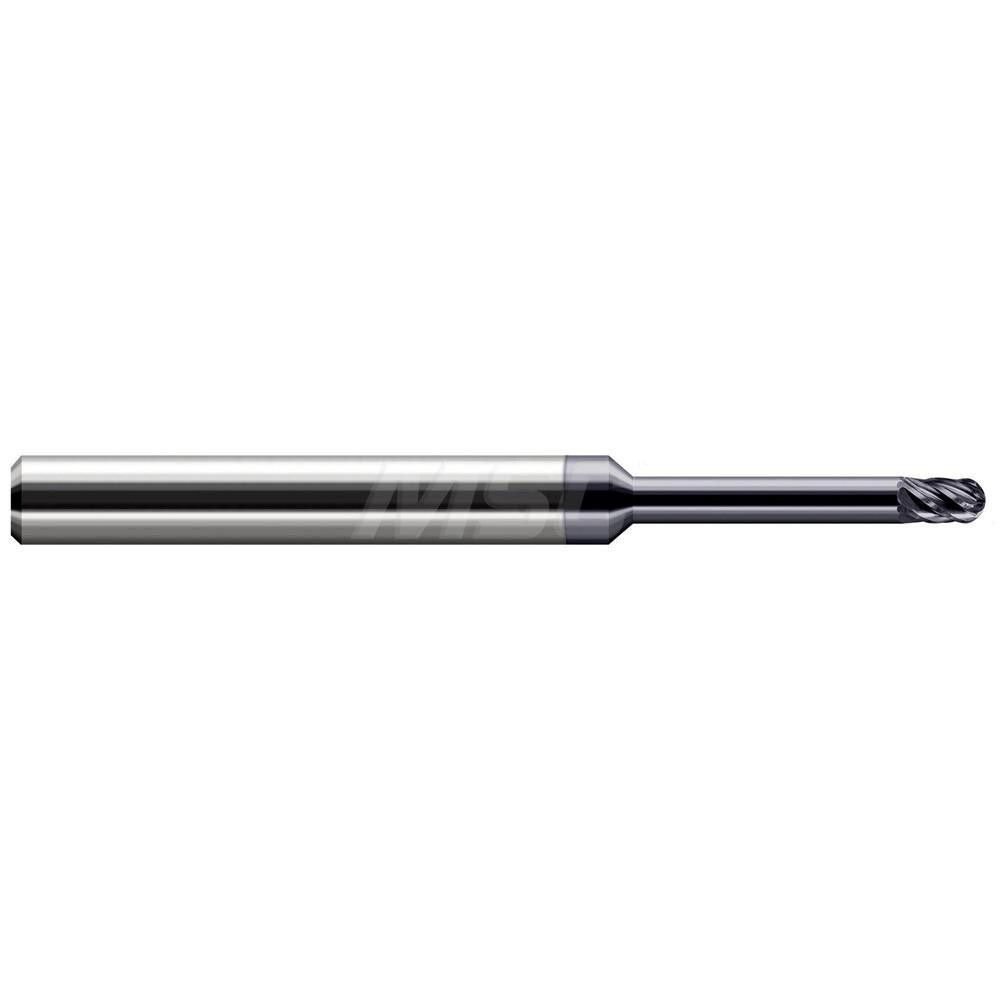 Ball End Mills; Mill Diameter (Inch): 3/64in ; Mill Diameter (Decimal Inch): 0.0470in ; Number Of Flutes: 6 ; End Mill Material: Solid Carbide ; Shank Diameter (Inch): 1/4in ; Shank Diameter (Decimal Inch): 0.2500