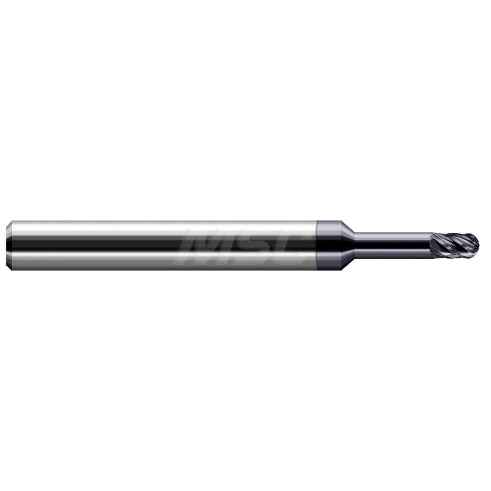Ball End Mills; Mill Diameter (Inch): 3/64in ; Mill Diameter (Decimal Inch): 0.0470in ; Number Of Flutes: 6 ; End Mill Material: Solid Carbide ; Shank Diameter (Inch): 1/4in ; Shank Diameter (Decimal Inch): 0.2500