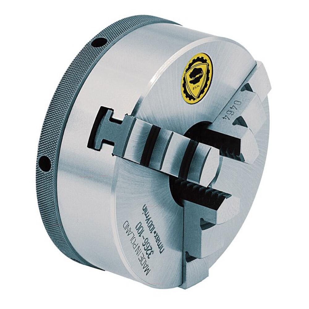 Self-Centering Manual Lathe Chuck: 3-Jaw, 2.17