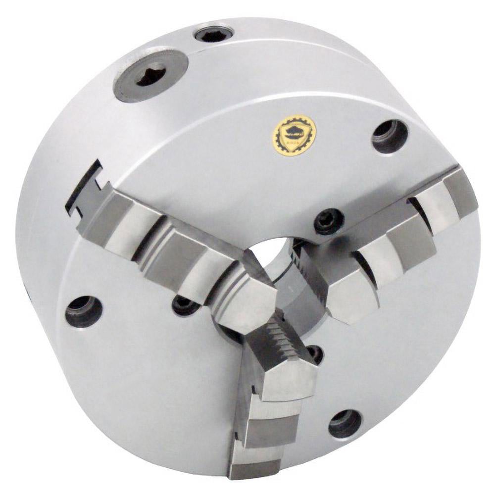 Self-Centering Manual Lathe Chuck: 3-Jaw, 9.84