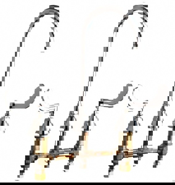 Wrist Blade Handle, Wide Spread Bathroom Faucet