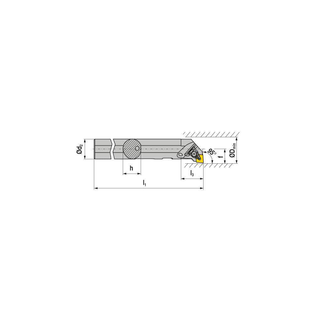 Indexable Boring Bar: S16T DCLNL 4N, 1.28