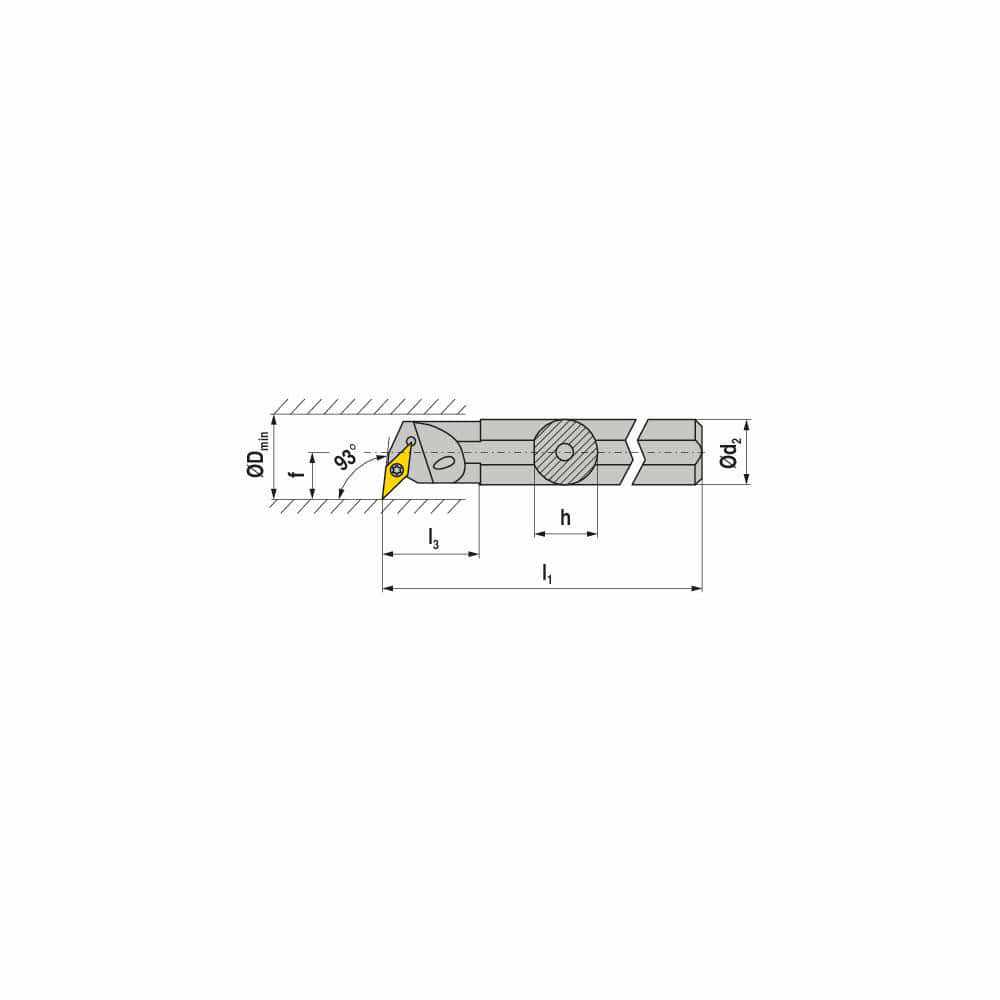 Indexable Boring Bar: S24V SVUCR 3, 2-1/4