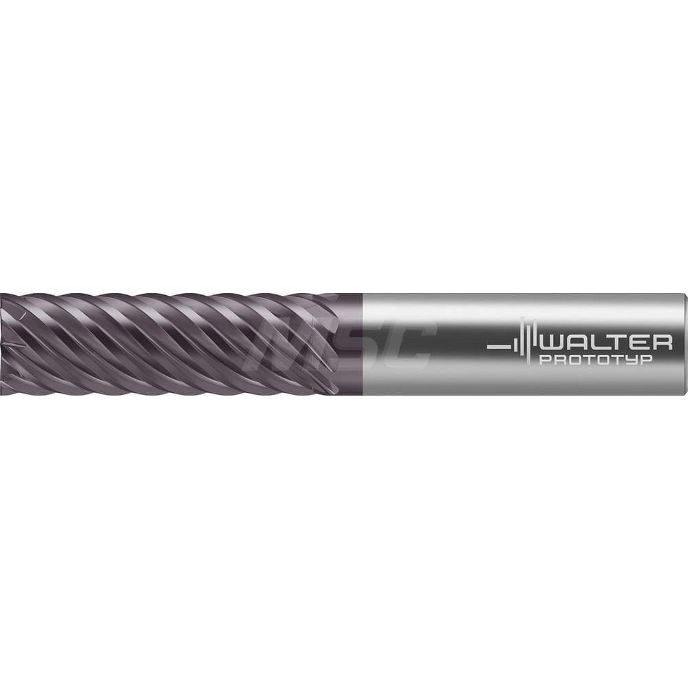 Square End Mill: 20mm Shank Dia, 125mm OAL, 8 Flutes, Solid Carbide
