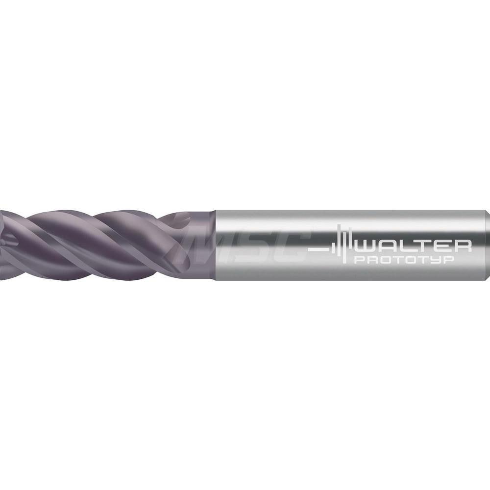 Square End Mill: 5 mm Dia, 4 Flutes, 13 mm LOC, Solid Carbide, 40 &deg; Helix