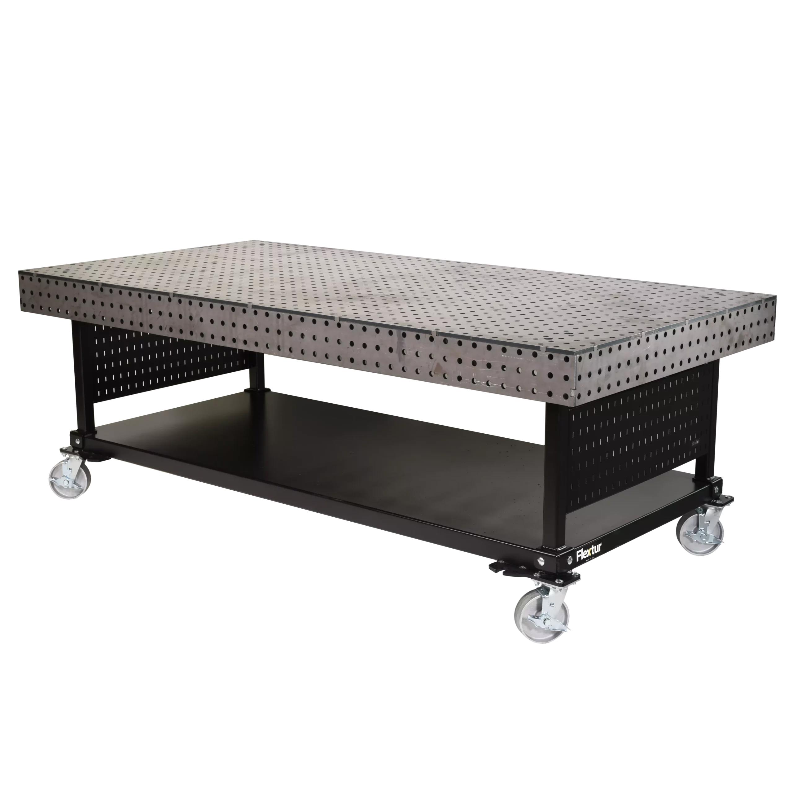 Welding Tables; Overall Width: 96 in ; Overall Length: 48 in ; Shape: Rectangle ; Maximum Load Capacity: 4000.00 ; Material: Steel ; Finish: Metal