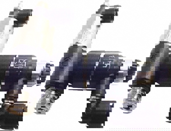 Air Flow Control Valve: Piloted Non-Return w/Flow Regulator & Exhaust, 10mm Tube OD