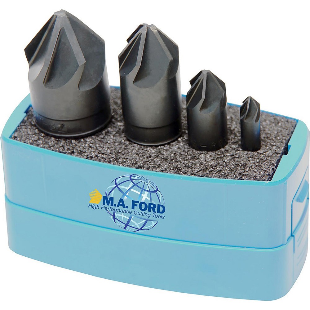 Countersink Set: 4 Pc, 1/4 to 1