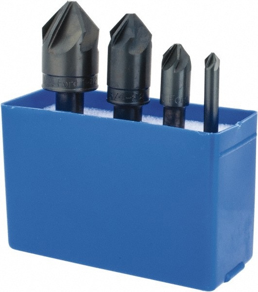 Countersink Set: 4 Pc, 1/4 to 1