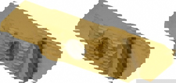 Cutoff Insert: CTPW25FR ZM3 W/CHPBRK, Carbide, 2.50 mm Cutting Width, 0.0984