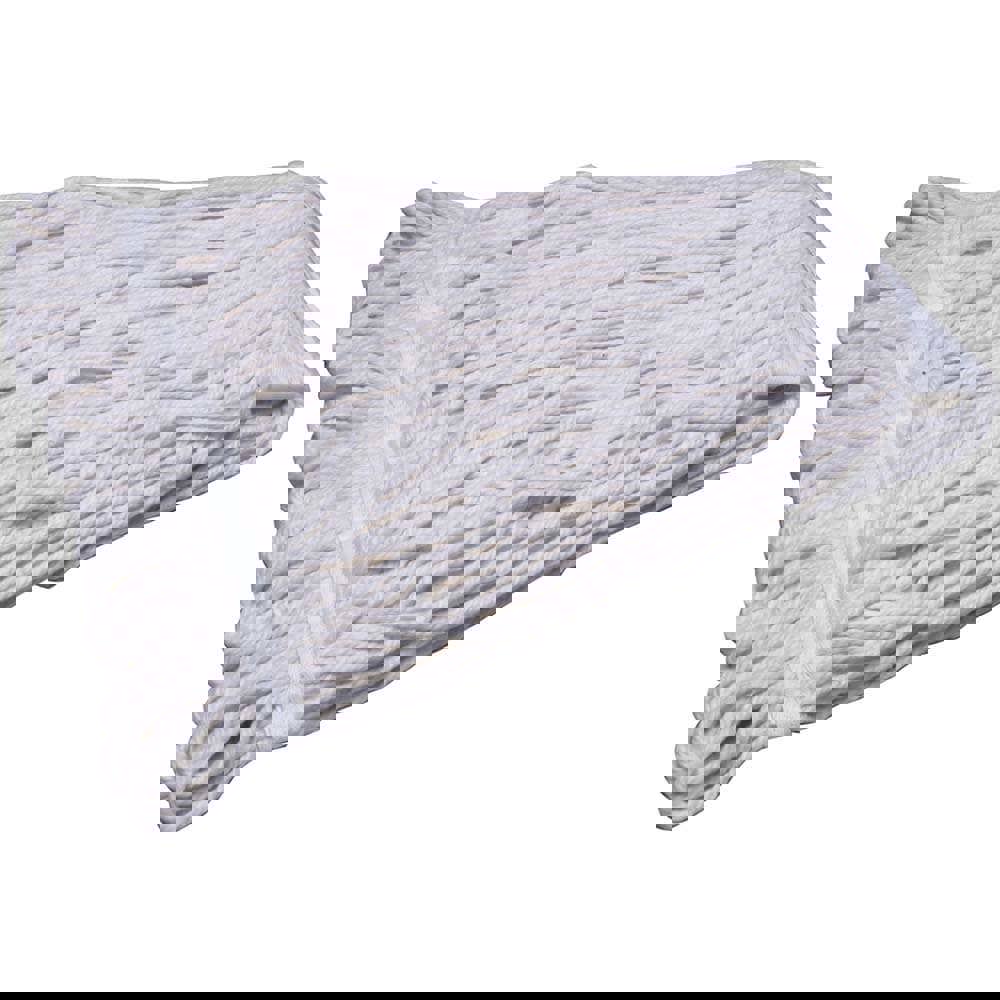 Wet Mop Loop: Clamp Jaw, Natural Mop, Cotton