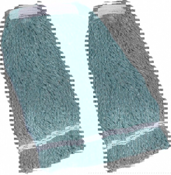 Wet Mop Loop: Clamp Jaw, Large, Green Mop, Blended Fiber