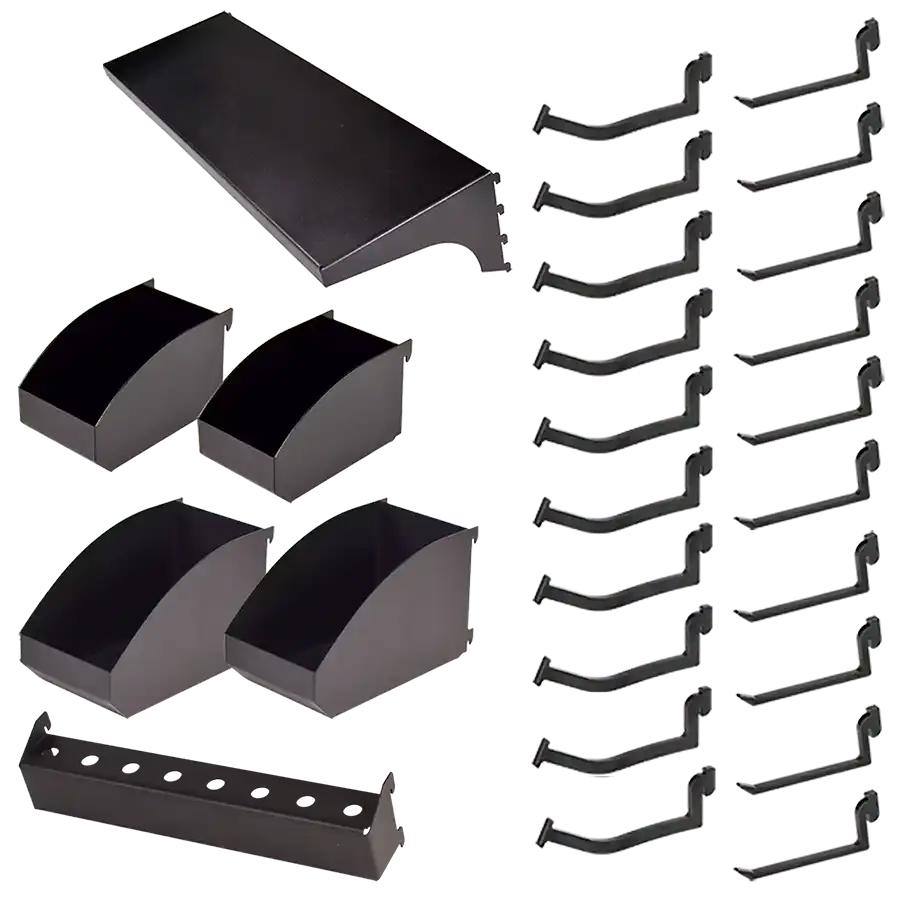 Mobile Bench, Stand & Center Accessories; Accessory Type: 26-Piece Accessory Kit ; For Use With: Gridlok Mobile Tool Board ; Material: Steel