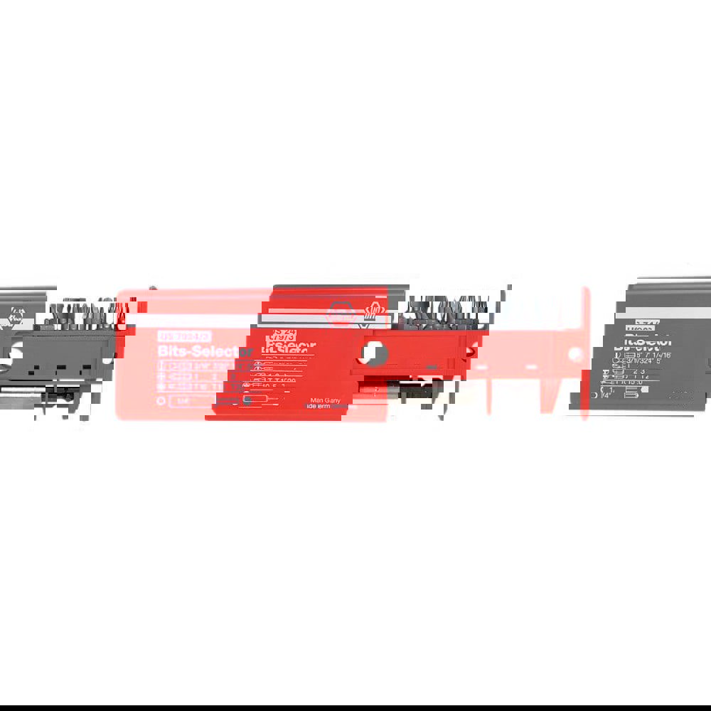 Screwdriver Insert Bit Set: Phillips Slotted & Torx