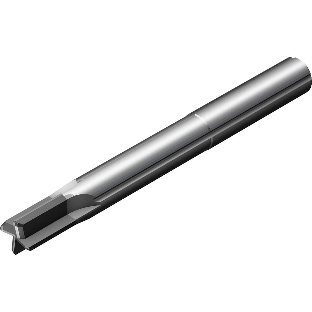 Corner Chamfer End Mill: 6 mm Dia, 1.98 mm LOC, 4 Flutes, 0.72 mm Chamfer Width, Solid Carbide