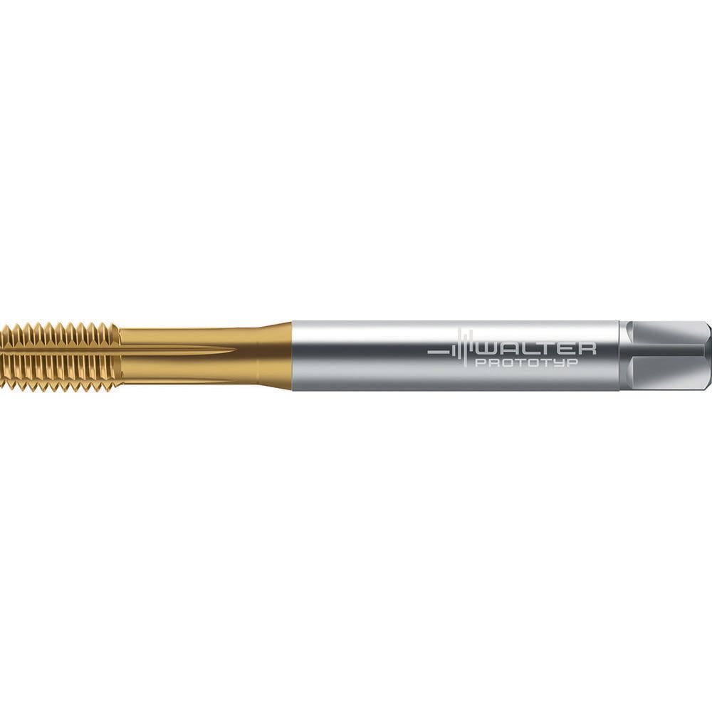 Thread Forming Taps; Thread Size (mm): M8x1.25 ; Thread Standard: Metric ; Chamfer: Semi-Bottoming ; Chamfered Threads: 2-3P ; Material: High-Speed Steel-E ; Coating/Finish: TIN