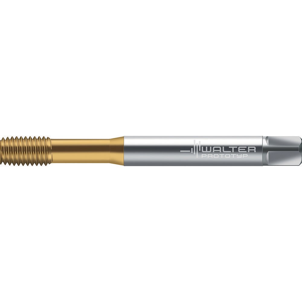 Thread Forming Taps; Thread Size (mm): M10x1.5 ; Thread Standard: Metric ; Chamfer: Semi-Bottoming ; Chamfered Threads: 2-3P ; Material: High-Speed Steel-E ; Coating/Finish: TIN