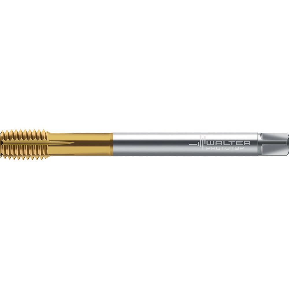 Thread Forming Taps; Thread Size (mm): MF8x1 ; Thread Standard: Metric Fine ; Chamfer: Semi-Bottoming ; Chamfered Threads: 2-3P ; Material: High-Speed Steel-E ; Coating/Finish: TIN