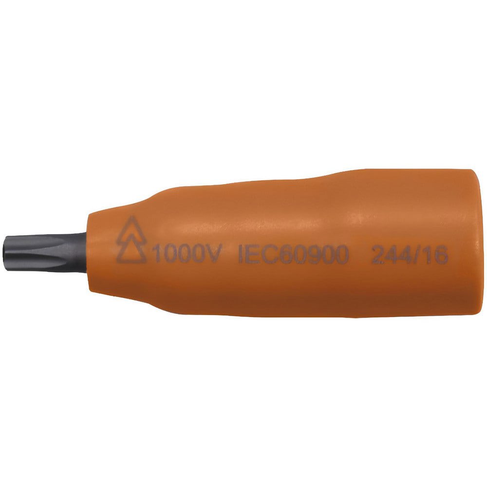 Hand Hex & Torx Bit Sockets; Socket Type: Torx Bit ; Torx Size: TT45 ; Bit Length (mm): 68.00 ; Insulated: Yes ; Tether Style: Tether Capable ; Material: Chromium-Vanadium Steel