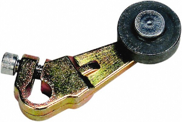 1-1/2 Inch Long, 1/4 Inch Diameter, Cast Zinc Body, Limit Switch Lever Roller
