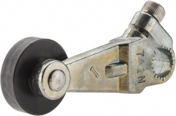 1-1/2 Inch Long, 1/4 Inch Diameter, Cast Zinc Body, Limit Switch Lever Roller